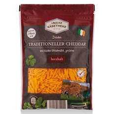 Irischer Cheddar 200 g, Reibekäse