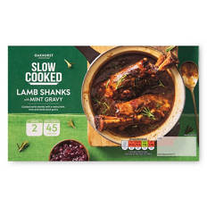 Slow Cooked Lamb Shanks with Mint Gravy
