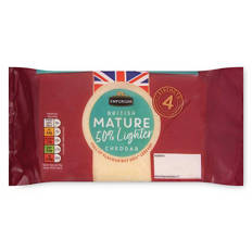 British Mature 50% Lighter Cheddar Cheese