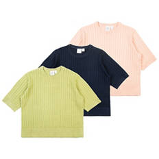 Pullover a maniche corte da donna