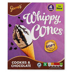 Cookies & Chocolate Whippy Cones 4 Pack