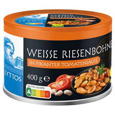 Weiße Riesenbohnen / Kichererbsen 400 g, Pikant