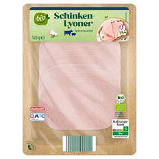 Bio-Aufschnitt-Sortiment 125 g, Bio-Schinken-Lyoner