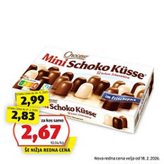 Mini čokoladni poljubčki, čokolada