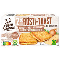 Rösti Toast Alpen 400 g, Bergkäse-Röstizwiebel