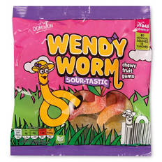 Veggie Fizzy Worms Sweets
