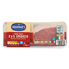 Irish Smoked Back Bacon 2 x 5 Pack