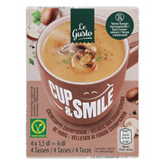 Soupes instantanées pack de 4, champignon
