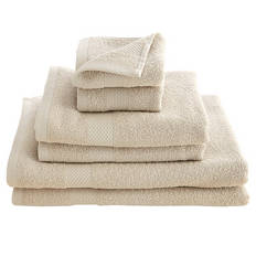 Frottier-Handtücher 6er-Set, Beige