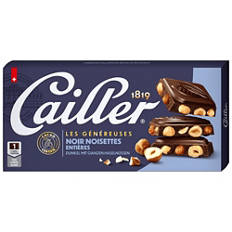 Tavoletta di cioccolato, cioccolato fondente e nocciole