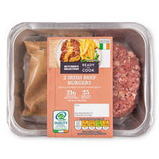 Ready to Cook Beef Burgers in a Pepper Sauce