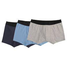 Herren Retropants 3er-Pack, Marineblau/Blau, M