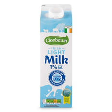 Irish Light Milk 1% Fat