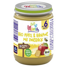 Bio-Früchte & Getreide 190 g, Apfel-Banane-Zwieback