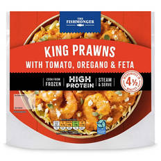 High Protein King Prawns with Tomato, Oregano & Feta
