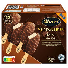 Mini Stieleis Mandel 600 ml, Vollmilchschokolade