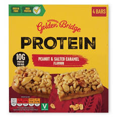 Salted Caramel Protein Peanut Bars