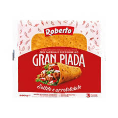 Gran piada con paprika e peperoncino