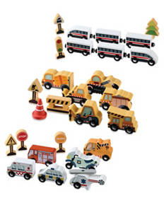 Wooden Vehicle Box Set