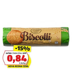 Italijanski polnozrnati keksi, z ovsenimi kosmiči