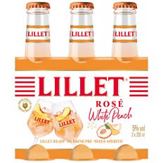 Assortiment de boissons, white peach