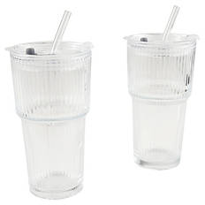 Glasbecher, Transparent, Groß