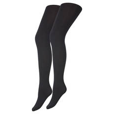 Damen Thermo Strumpfhose, Schwarz, S (38-40)