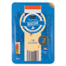 Dutch Maasdam Cheese 16 Slices
