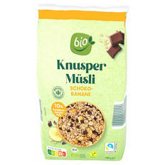 Bio Knusper Müsli 1 kg, Schoko-Banane