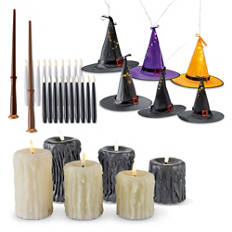 Candele a LED di Halloween a forma di cappello da strega