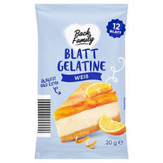 Gelatine 20 g, Blattgel
