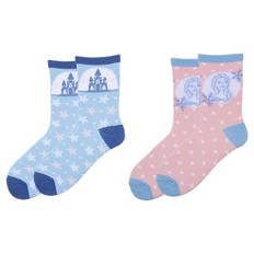 Kinder Socken 2er-Set, Die Eiskönigin, 23/26