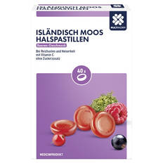 Multinorm Isländisch Moos Halspastillen, Beeren