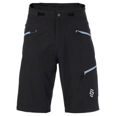 Herren Radlerhose mit Innenhose, Schwarz, M 48/50