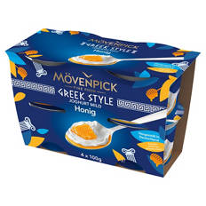 Greek Style Joghurt 4 x 100 g, Honig