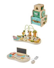 Wooden Play Cubes/Activity Board