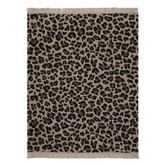 Kuscheldecke mit Fransen, Leo