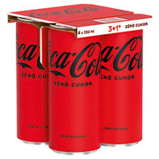 Szénsavas üdítőital, Cola Zero, 4, 330 ml
