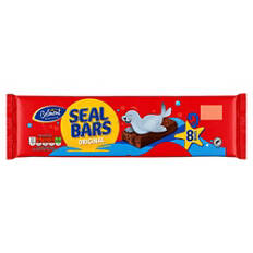 Milk Chocolate Seal Biscuit Bars 8 Pack