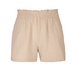 Damen Musselin-Shorts, Beige, S