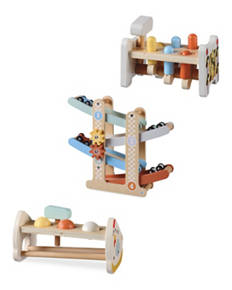 Wooden Ramp Racer/Hammer Set