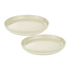 Modernes Geschirr,  2er-Set, Teller, Beige