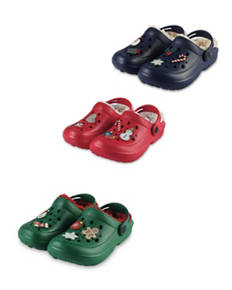 Christmas Lined Clogs