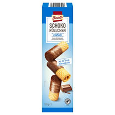 Schoko Waffelröllchen 125 g, Vollmilch