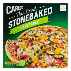 Vegetable Thin Crust Stonebaked Pizza