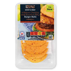 Mature Cheddar with Bourbon BBQ Burger Melts