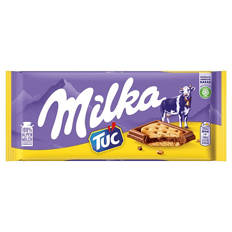 Tafelschokolade 87 g, Milka & TUC Cracker