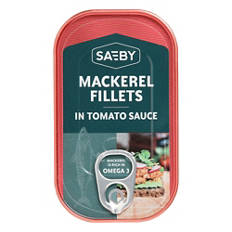 Filetto di sgombro, salsa di pomodoro