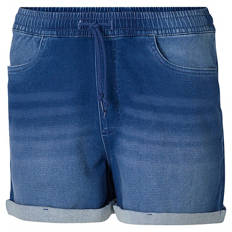 Damen Sweat Shorts, Mittelblau, S 36/38