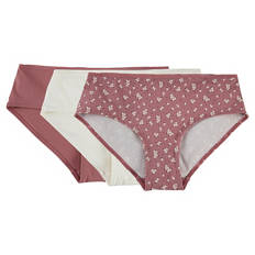 Damen Slips 3er-Pack, AOP Rose, S 36/38
